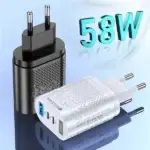 USLİON PD 58W USB + Type-c Hızlı Şarj Başlığı - Görsel 2